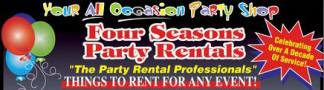 Four Seasons Party Rentals - 239 Main West, Markdale - 519-372-1334 , 1-800-363-0782 - Wedding / Event Tents for rent ,Wedding Decor,  Tent, Party and Linen Rentals - Click here to visit our website!