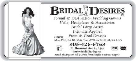 Bridal Desires - The latest in affordable Bridal Fashions ~ Wedding Gowns ~ Bridal Party Attire - Click here to visit our website!
