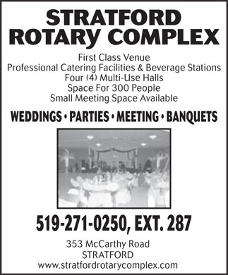 Stratford Rotary Complex - Click here to visit our website!