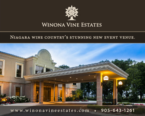 Winona Vine Estates Banquet and Convention Centre - Weddings ~ Conferences ~ Events ~ Receptions ~ Conventions ~ Parties - 269 Glover Road, Stoney Creek - 905-643-1261 - Click here to visit our website!