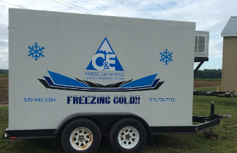 C&E Fridge on Wheels - Click here to visit our website!
