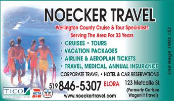 Noecker Travel Limited - 123 Metcalfe Street North, Elora, ON, -  519-846-5307 - Click here to visit our website!
