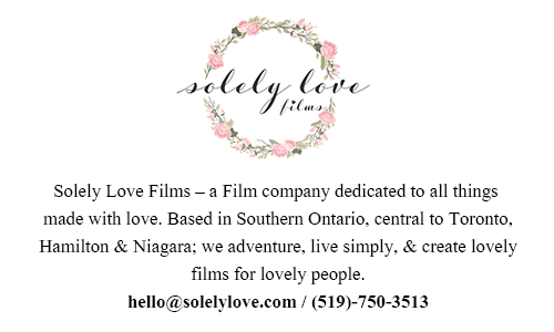 Solely Love Films  Wedding  Videography Toronto