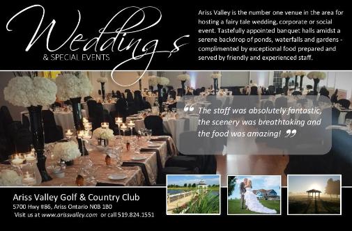 Ariss Valley Golf and Country Club    -     519-824-1551  -    Click here to visit our website!